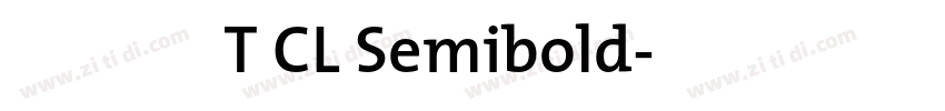 等距更紗黑體 T CL Semibold字体转换